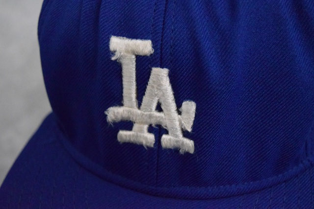 90s 90年代 アメリカ製 メジャーリーグ 野球 帽子 青 ブルー 