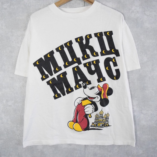 買う 90年代 ビンテージ ディズニー 古着 ボウリングシャツ シャツ ミッキーマウス シャツ