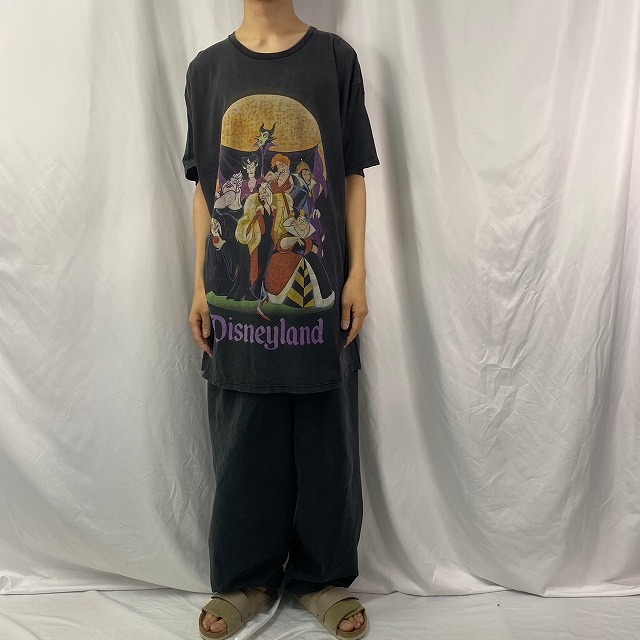 ダイゾー ナチュラル 90s USA製 Disney ヴィランズ 半袖Tシャツ D2078