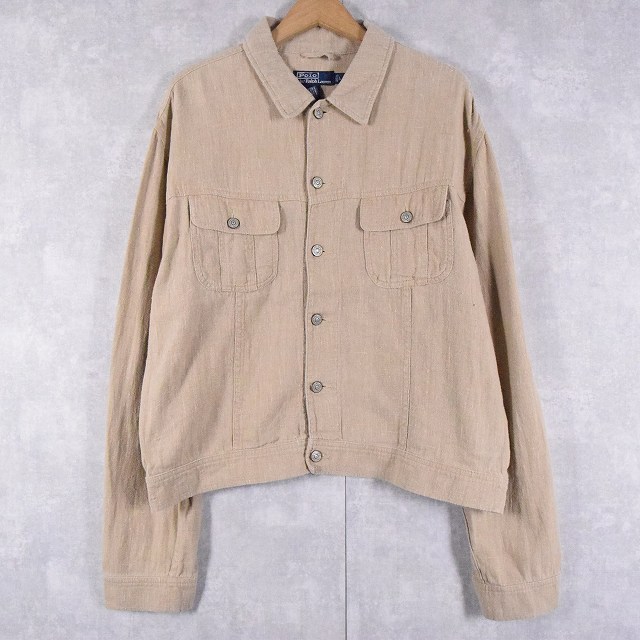 POLO Ralph Lauren 101-J TYPE リネンジャケット L