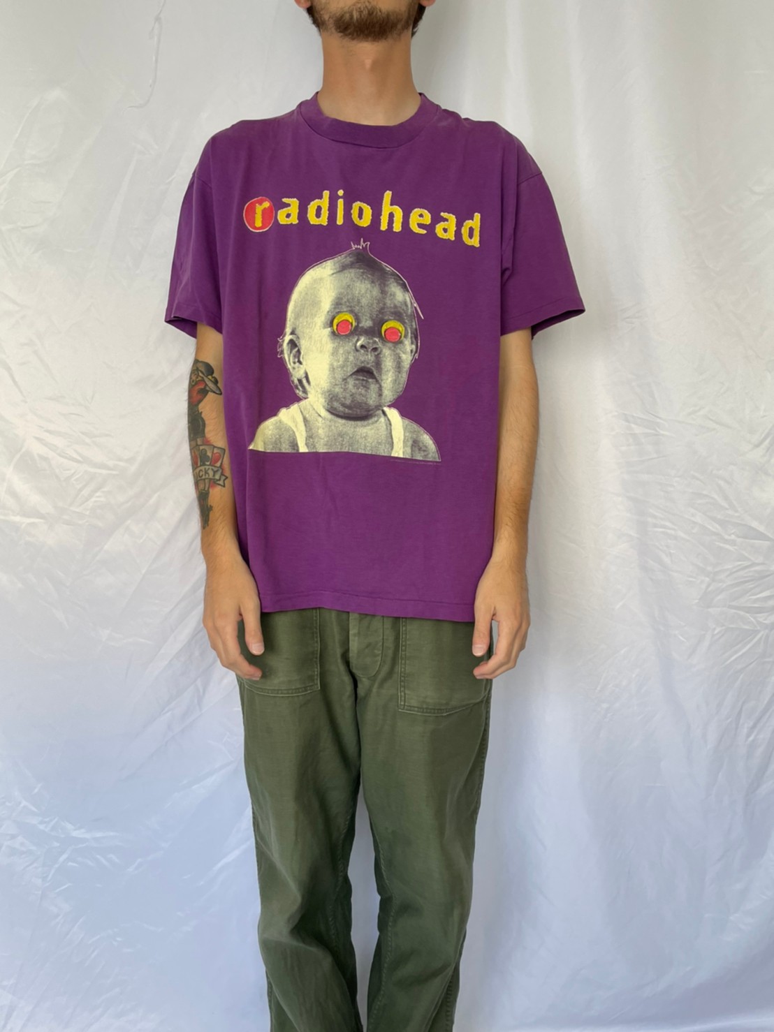 8000円以上→700円radiohead レディオヘッド PAbLO HONEY TOUR Tシャツ