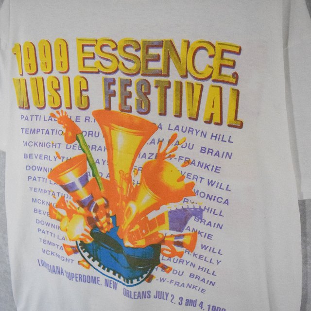 1999 ESSENCE MUSIC FESTIVAL ブラックミュージックフェスティバルTシャツ XL