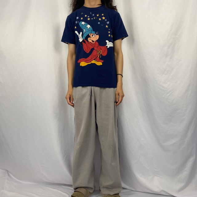 90's Disney USA製 ファンタジアミッキープリントTシャツ M