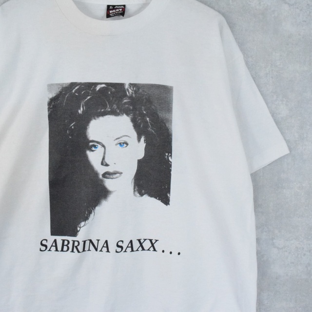 90's USA製 SABRINA SAXX... フォトプリントTシャツ XL