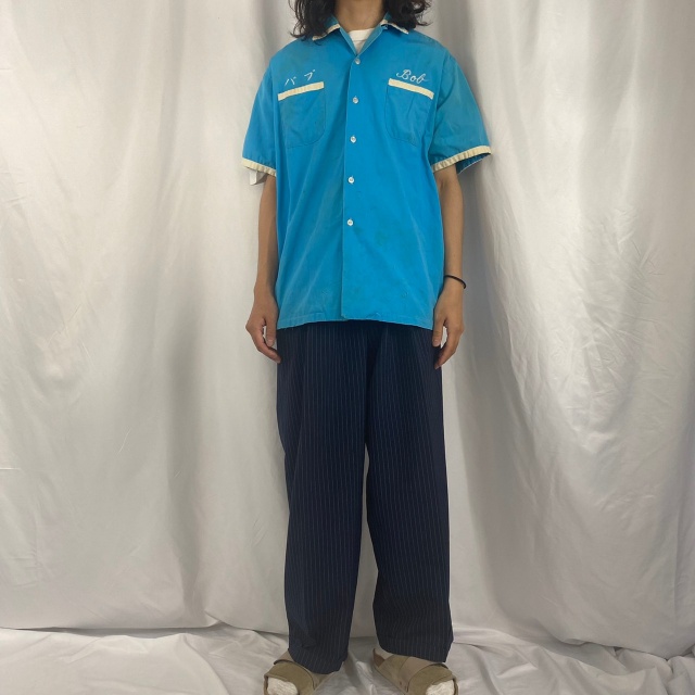 年代 s 横須賀 スカシャツ コットン 開襟 オープンカラーシャツ