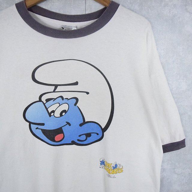 90's THE SMURFS USA製 キャラクタープリントTシャツ XL