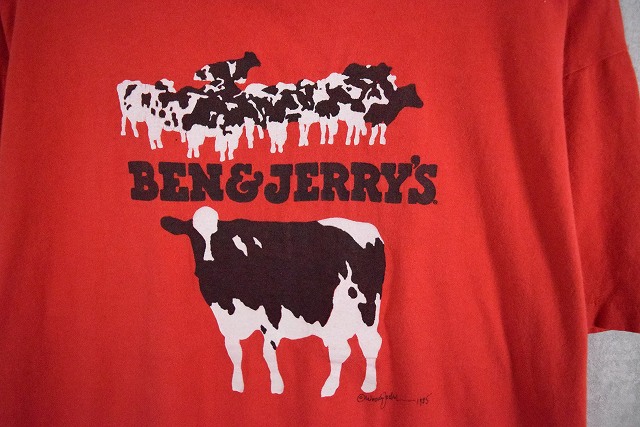 80年代 アメリカ製 ベンアンドジェリーズ アイスクリーム 牛
