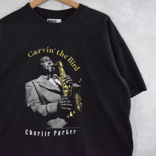 90's CHARLIE PARKER USA製 ジャズミュージシャンTシャツ L