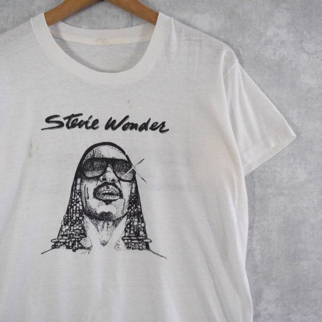 80's Stevie Wonder ミュージシャンTシャツ L