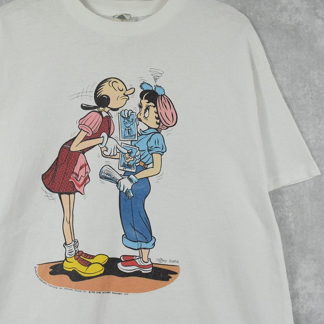 POPEYE ポパイTシャツ 90年代 USA製  プリント コミック パロディ
