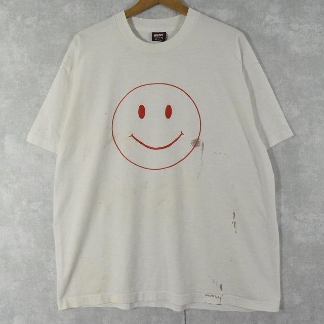 80's USA製 Smile プリントTシャツ XL