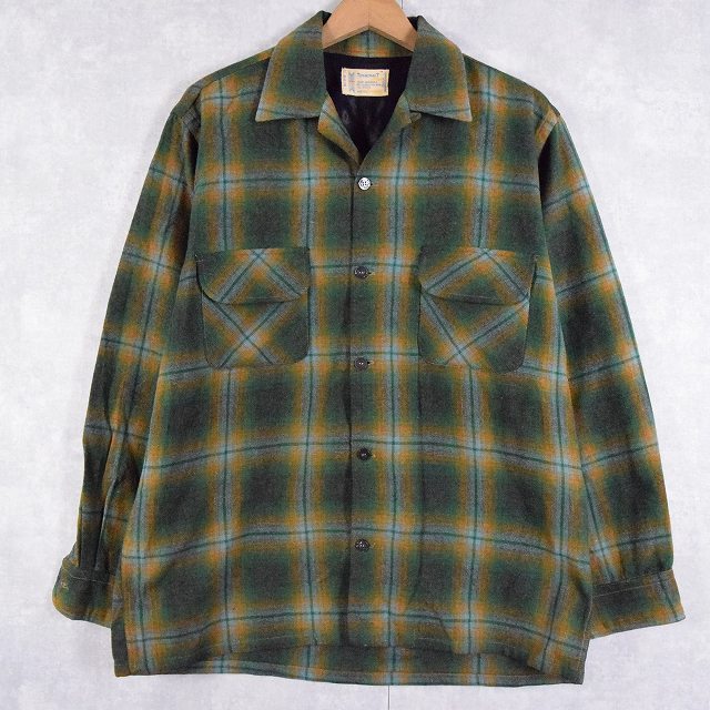 60s 70s TOWNCRAFT JcPenney  オープンカラーシャツ