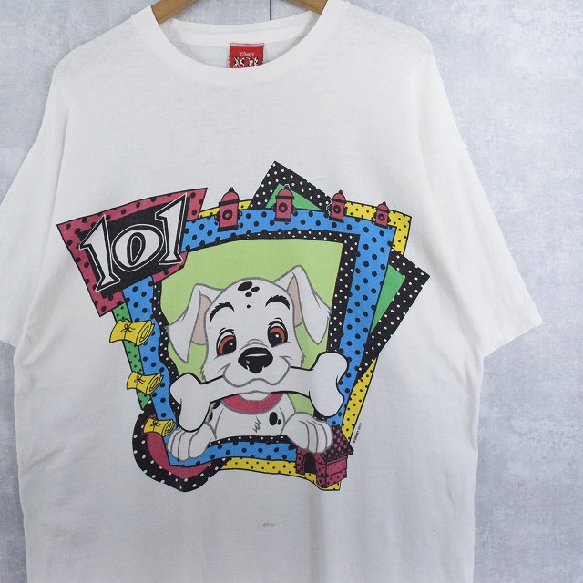 90's Disney 101 DALMATIANS キャラクタープリントTシャツ