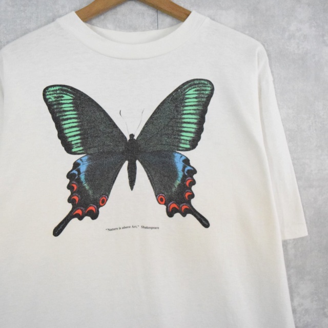 ビンテージ 90s USA バタフライ 蝶々 Tシャツ ビック 希少 美品