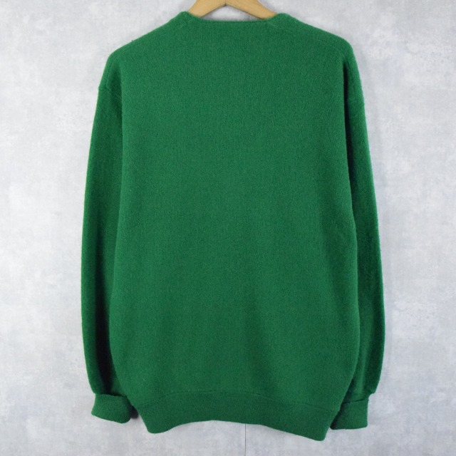 80's The Fox JCPenney USA製 アクリルニットカーディガン L [98304]