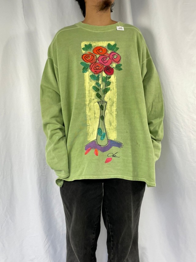 90年代 カナダ製 花 イラスト ヴィテージ古着屋feeet 通販 名古屋 大須 メンズ