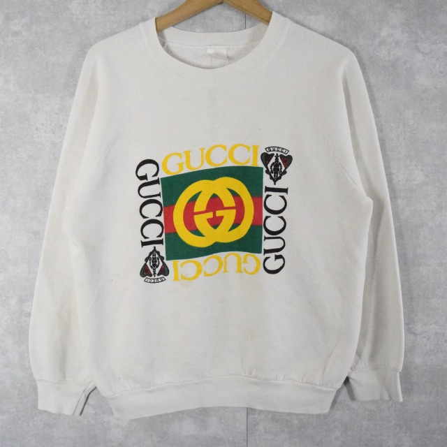 90's USA製 ブート GUCCI ロゴプリントスウェット