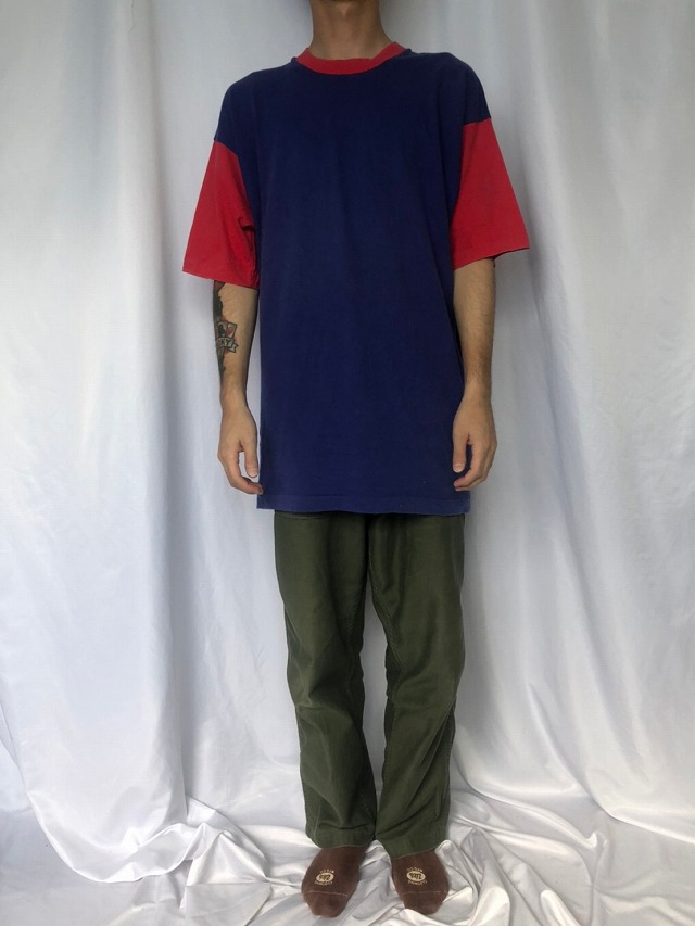 90's FRUIT OF THE LOOM USA製 ツートーンTシャツ XL