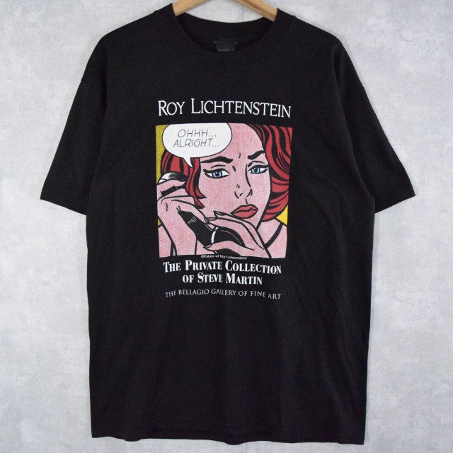 バイヤー厳選用品 90s ブラック 黒 イラスト ロイ・リキテンスタイン 90年代 トップス