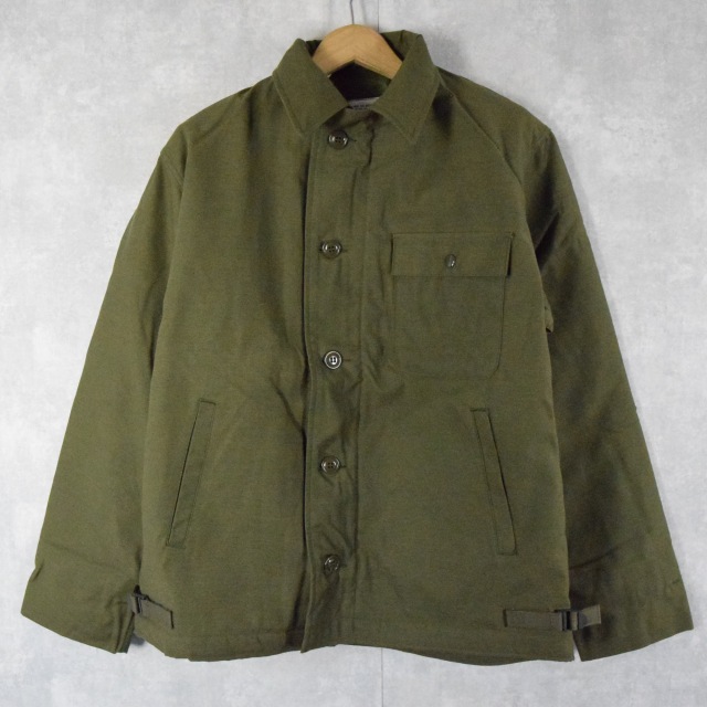 80's U.S.NAVY A-2 デッキジャケット DEADSTOCK MEDIUM