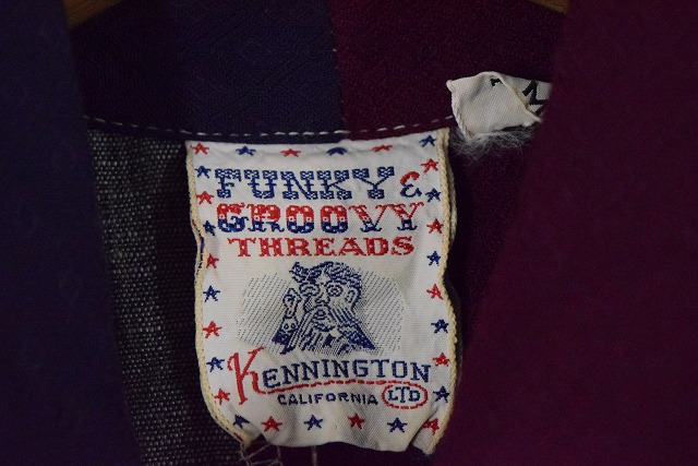 KENNINGTON(ケニントン) / 長袖シャツ/刺繍/ブルー/70s/XL
