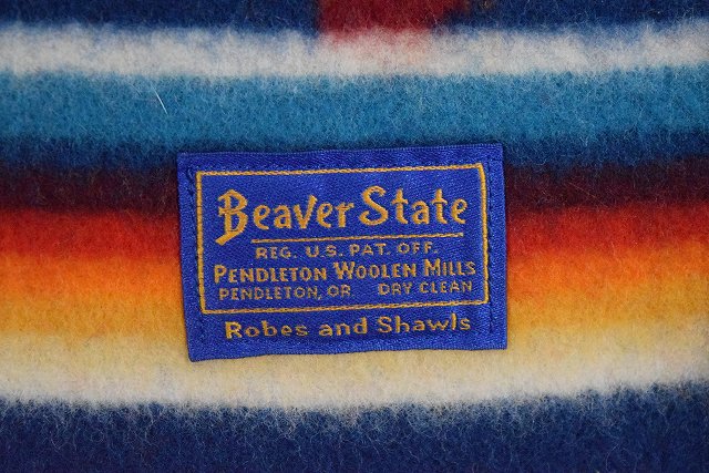 ビンテージ○PENDLETON Beaver Stateネイティブ柄ウール
