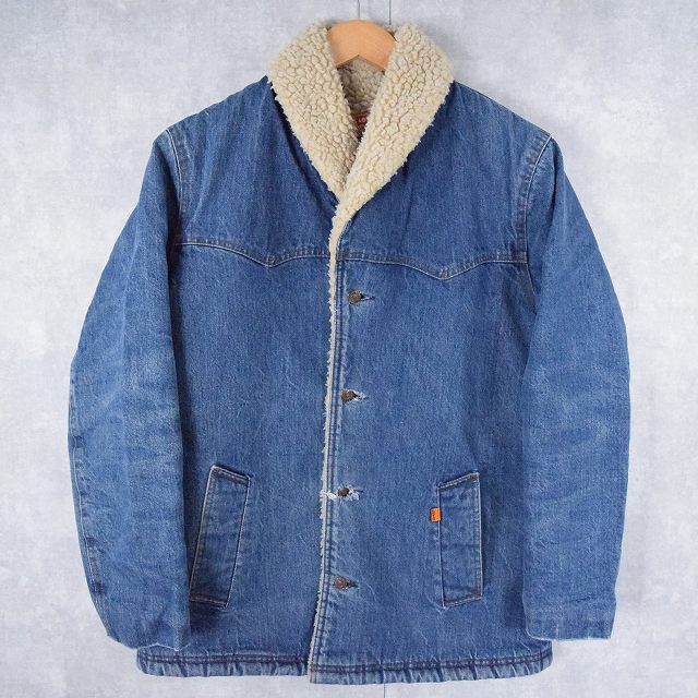 80's Levi's USA製 ショールカラー デニムボアジャケット M