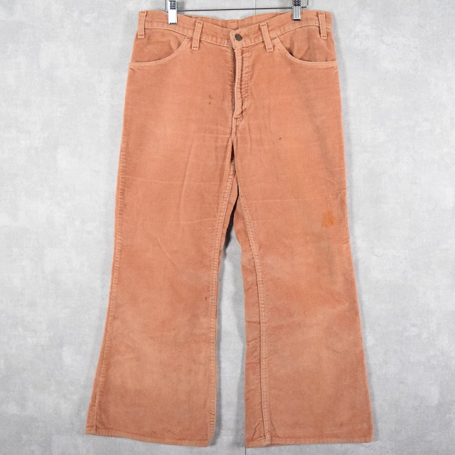 70's Levi's ブーツカット ベロアコーデュロイパンツ W33