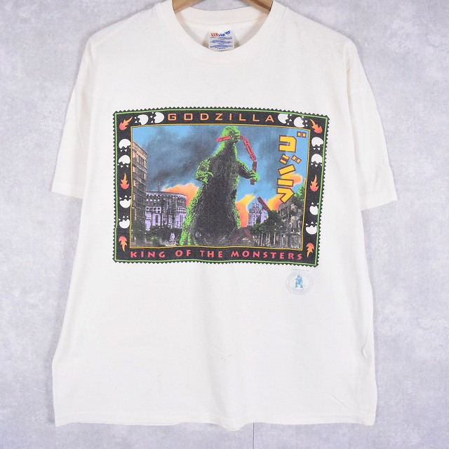 90's GODZILLA SF映画プリントTシャツ XL