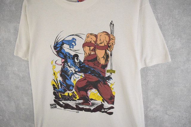 90's MARVEL USA製 ヴェノム キャラクタープリントTシャツ M
