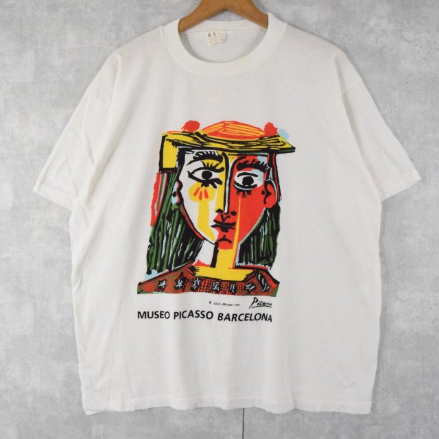 ピカソ　ゲルニカ　90s Tシャツ　picasso ビンテージ　アートTシャツ