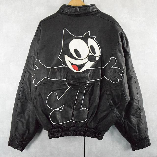 90年代 フェリックス リアルレザー ブルゾン スイングトップ