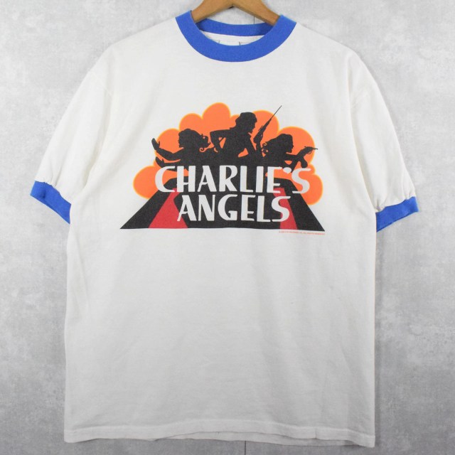 90s USA製 チャーリーズエンジェル ムービーTシャツ リンガーTシャツ