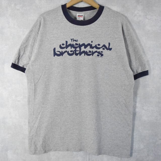 90's The Chemical Brothers USA製 音楽ユニットリンガーTシャツ XL