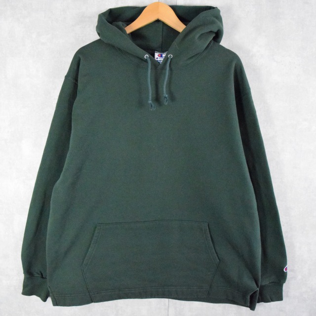 90's Champion スウェットフーディー 無地 XL