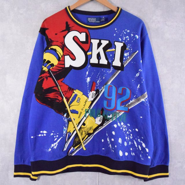 オリジナルpoloラルフ1992active skiスキーシャツL