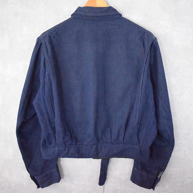 60〜70's Italian Navy バットダイデニム バトルドレス アイクジャケット