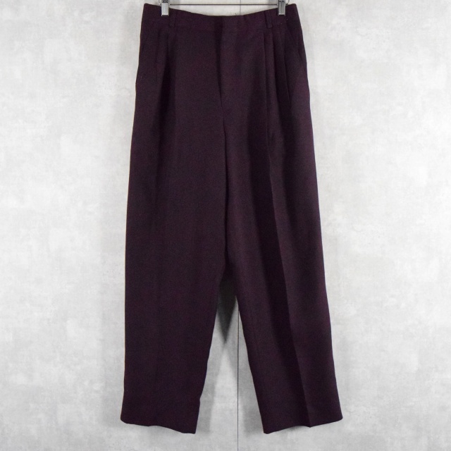 70年代 80年代 70s 80s ボルドー パンツ │ヴィテージ古着屋