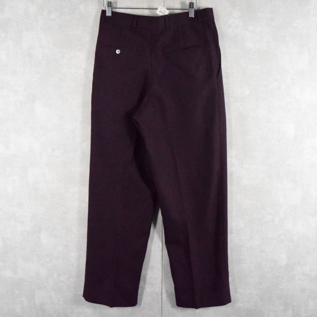 70年代 80年代 70s 80s ブラック 黒 パンツ ツータック │ヴィテージ古着屋Feeet 通販 名古屋 大須 メンズ