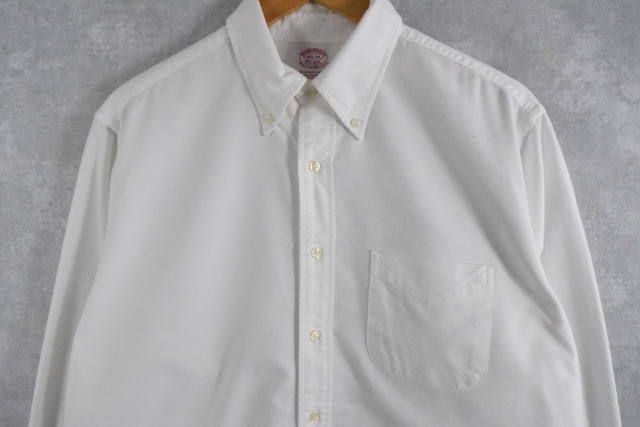 ブルックスブラザーズ アメリカ製 白 ホワイト コットン ドレスシャツ