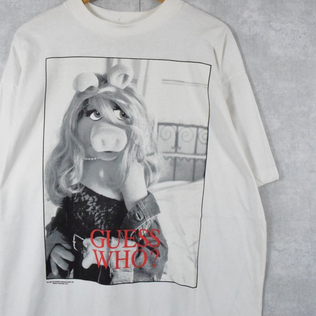 90's ミス・ピギー CANADA製 GUESS WHO? キャラクターパロディTシャツ DEADSTOCK XL