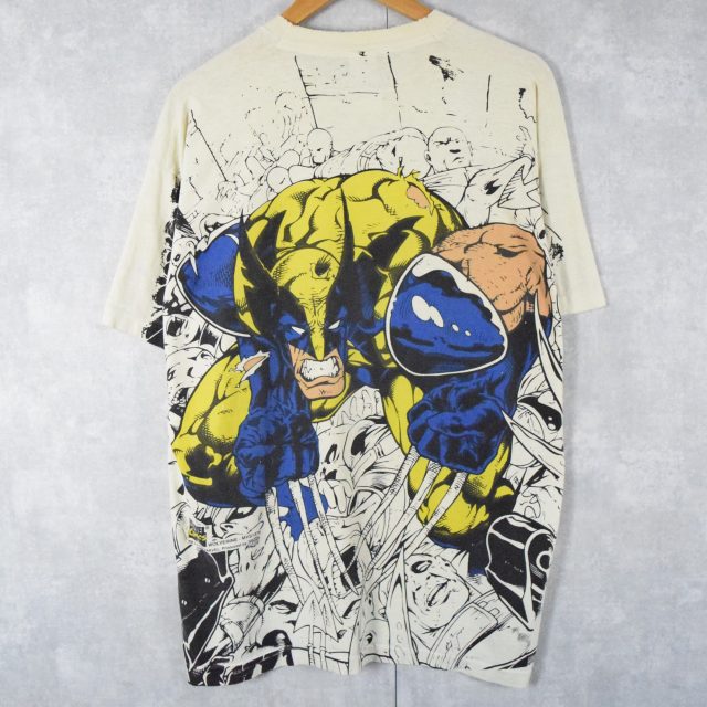 いラインアップ ウルヴァリン Wolverine 90s マーベル Tシャツ x-men ...
