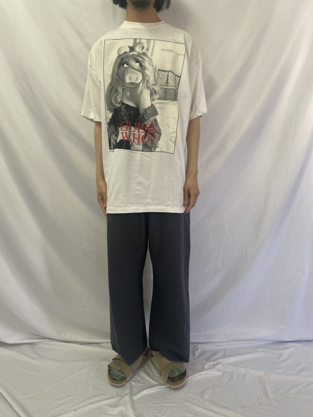 90's ミス・ピギー CANADA製 GUESS WHO? キャラクターパロディTシャツ DEADSTOCK XL