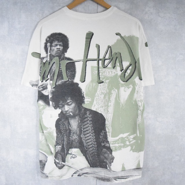 90's Jimi Hendrix ジミ ヘンドリックス プリントTシャツ ブラック Winterland 1994コピーライト Size XL