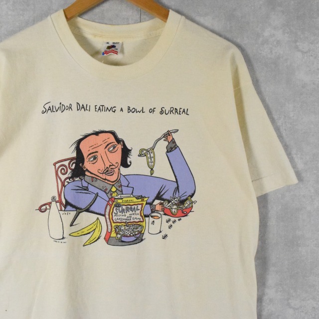 アート系Tシャツ Vintage 90s ダリ Salvador Dali XL