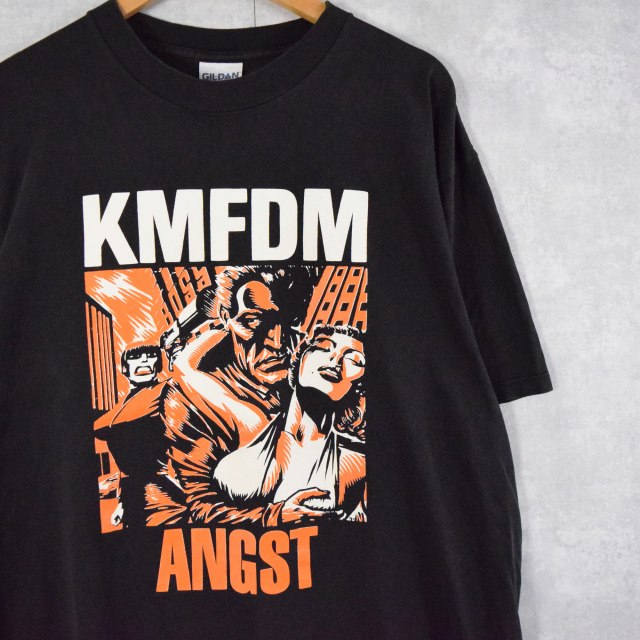 KMFDM ANGST CANADA製 インダストリアル・バンド アルバムTシャツ XL