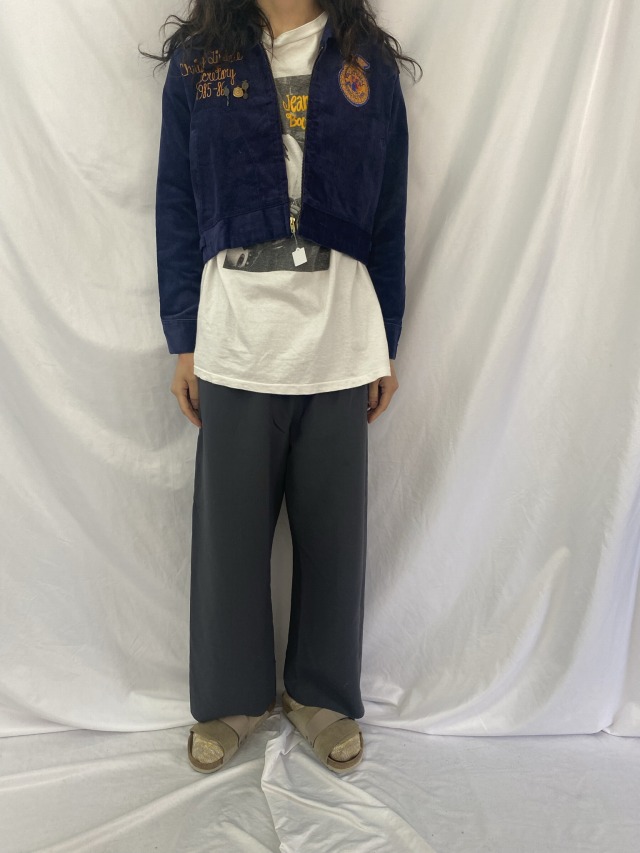 80年代 80s アメリカ ネイビー 紺 農業 ジップ │ヴィテージ古着