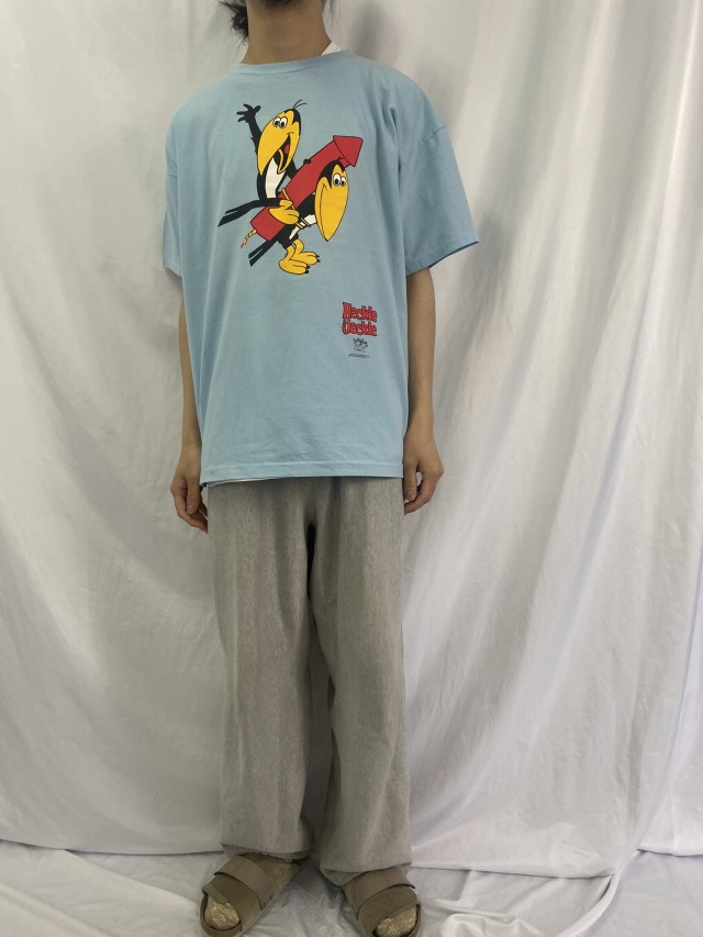90's HECKLE AND JECKLE USA製 アニメキャラクタープリントTシャツ XL