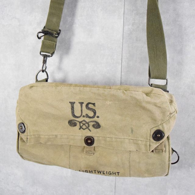 40〜50's U.S.ARMY M6 ライトウェイトガスマスクバッグ