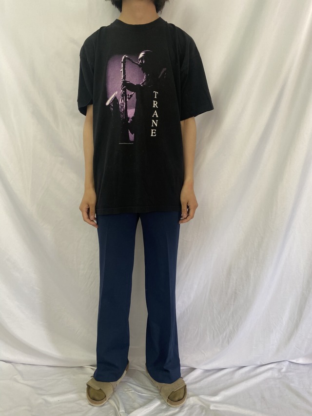 John Coltrane USA製 サックスプレーヤーTシャツ XL